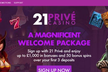 21prive Casino 1000€ bonus + 50 welcome spins