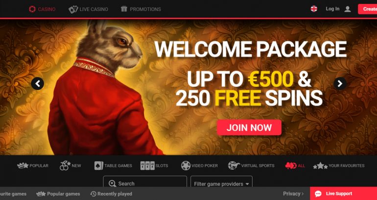 Royalrabbit casino free spins bonus code new