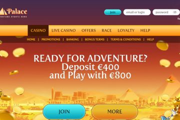 BetsPalace Casino 400 EUR & 250 EUR Live Bonus