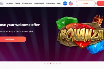 Megalotto 50 Free Spins & 200 EUR Bonus + Lotteries