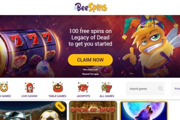 Beespins Casino 100 free spins on Legacy of Dead