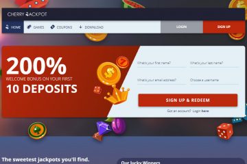 CherryJackpot 200% bonus code RTG casino