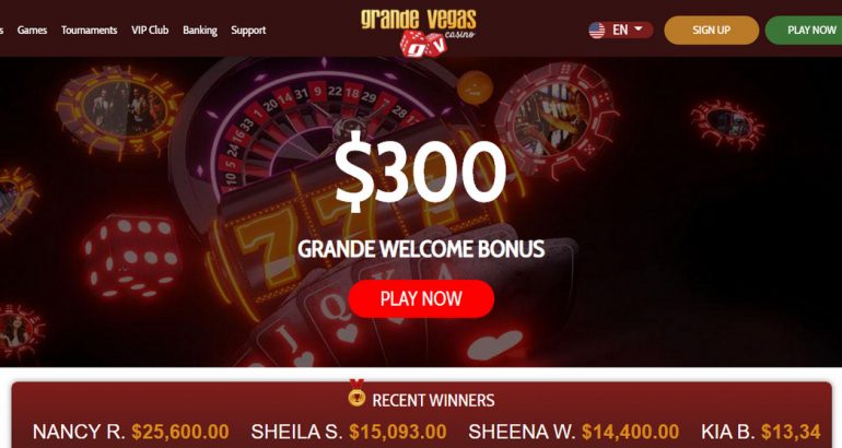 Grandevegascasino free gratis Coupon Code