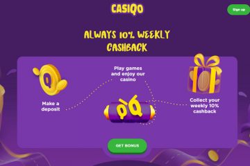 Casiqo Casino Always 10% Reembolso semanal