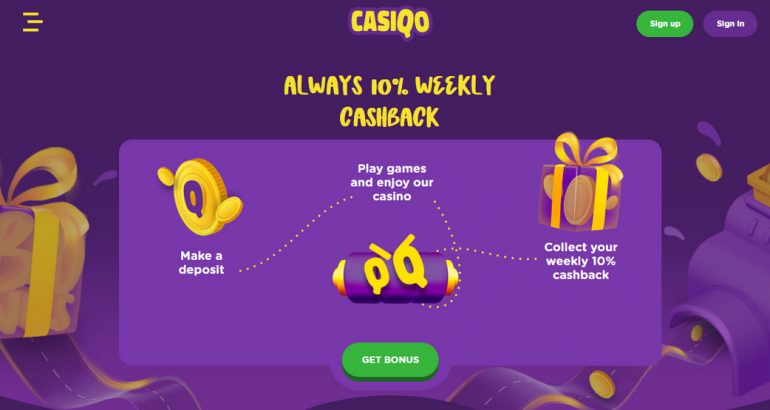 Casiqo exclusive bonus code promo new