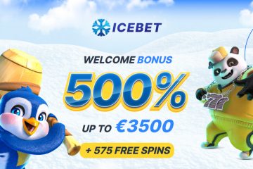 Icebet 575 Tiradas gratis + 500% up to 3500 EUR Bonus