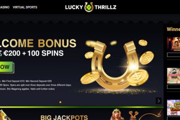 Luckythrillz 100 spins & 200 EUR Welcome Bonus