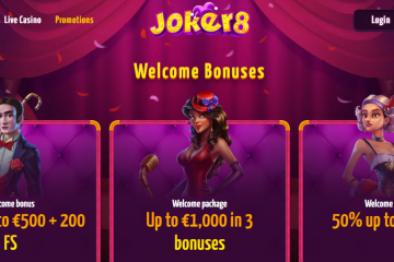 Joker8 Bono de Bienvenida 100% up to 500€ + 200FS
